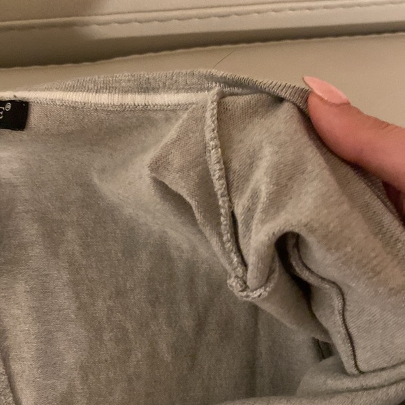 Aamilife Small gray button up cardigan sweater. - Picture 4 of 6